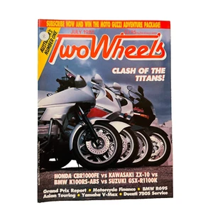 Two Wheels Australian Motorbike Magazine July 1989 Clash Of The Titans - Picture 1 of 9