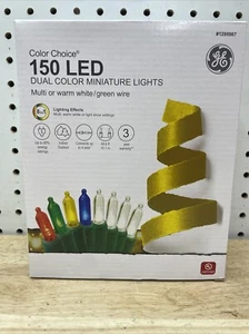 GE Color Choice 150 Dual Color Changing LED Mini Lights 49.6-ft White Multicolor - Picture 1 of 4