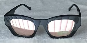 NWOT Lucky Brand Women's Sunglasses Black/Pink Mirrored SLBD131 BLACK - Picture 1 of 9