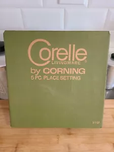 Corelle Corning Spring Blossom Green NIB 5 pc. Promotional set RARE - Picture 1 of 6