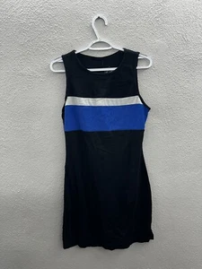 City Triangles Womens Dress Size Large Black Tank Top Athletic Vintage Striped - Picture 1 of 9