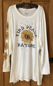 TORRID LONG SLEEVE TEE SHIRT SWEATSHIRT TOP 5 5X 5XL 28 NEW - Picture 1 of 5