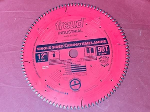 Freud LU98R012 12 Inch X 96 Tooth 5 Hook Single Sided Ultimate Laminate/Melamine - Picture 1 of 6