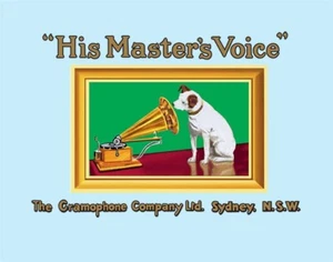 HMV SYDNEY PORTABLE GRAMOPHONE PHONOGRAPH WATER SLIDE DECAL - Picture 1 of 1