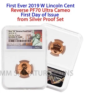 2019 W Lincoln Cent First Day of Issue NGC Reverse proof PF 70 RD FDOI penny - Picture 1 of 1