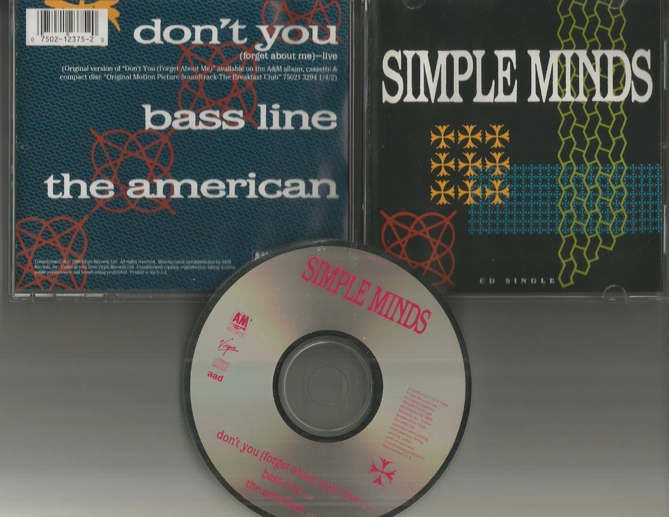SIMPLE MINDS Don’t you w/ LIVE TRK & 2 UNRELEASED LIMITED USA PRESS CD single - Image 1 of 1