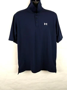 Under Armour Hemd mit Knöpfen Größe M dunkelblau/weiß Logo  - Bild 1 von 7