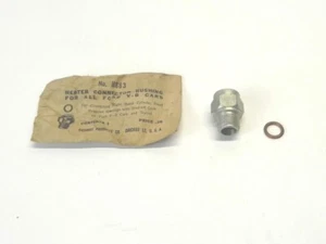 VINTAGE FORD 8 CYL CARS & TRUCKS RH HEAD HEATER CONNECTOR BUSHING #H883 NORS - Picture 1 of 8