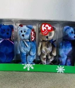 TY New Deals JINGLE BEANIES COLLECTION CLUBBY Edition BEARS Xmas Ornaments - Picture 1 of 2