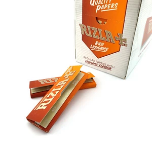 Rizla Liquorice Rolling Papers Cigarette Smoking Papers Regular Size - Picture 1 of 12