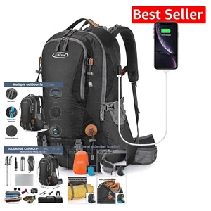50L Waterproof Hiking Backpack with Rain Cover - Ultimate Outdoor Daypack - Picture 1 of 8