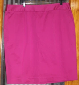 GRÖSSE 16W LIZ CLAIBORNE DUNKELROSA GERADER ROCK - Bild 1 von 2