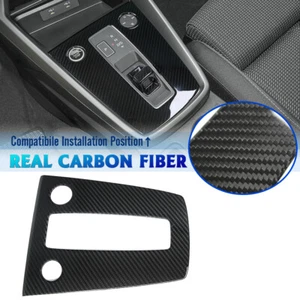 Cubierta de panel de cambio de marchas de consola central de carbono real para Audi A3 8Y sedán 20+ - Imagen 1 de 6