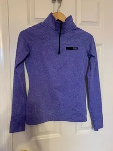 Victoria's Secret Langarm-Pull-Over mit 1/4-Reißverschluss meliert blau Gr. XS - Bild 1 von 6