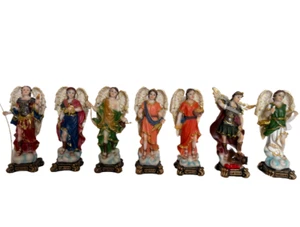 Set 7 Archangels 63075A San Gabriel St.Rafael San Miguel 6"Figure Arcangeles Set - Picture 1 of 2