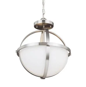 Generation Lighting 7724602-962 Alturas 2-Light Ceiling Mount, Brushed Nickel - Picture 1 of 1