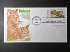 1990 USA First Day Cover FDC Arlington VA No Address Hand Drawn Bobcat Stamp 8