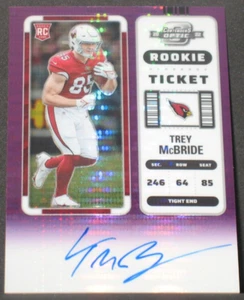Trey McBride 2022 Panini Contenders optisch lila Pulsar Autogramm Rookie (01/21) - Bild 1 von 2