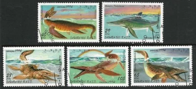Sahara OCC 1994 - Prehistoric Aquatic Animals (5) CTO - image 1 of 2