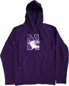 Northwestern Wildcats Purple N Cat Stitched Logo Pullover Hoodie-10723-10727 - Picture 1 of 1
