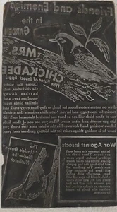 Vintage Zeitung Holzdruck Block Tintenstempel Presse "Freunde & Feinde des Gartens" - Bild 1 von 8