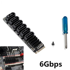 Carte M. 2 NVME PCIE PCIE 3.0 X4 X8 X16 Vers 6 Ports 3.0 SATA Serveur de châssis - Photo 1/9
