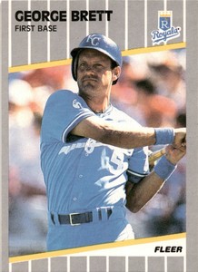 1989 Fleer #277 George Brett  Kansas City Royals