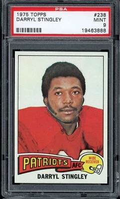1975 Topps Football #238 Darryl Stingley PSA 9 - Image 1 of 2