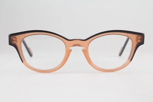 Authentic Anne et Valentin VINCI 2 1232 43mm Peach Black Frames Glasses France - Picture 1 of 6