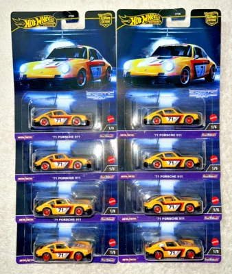 2024 HOT WHEELS EXOTIC ENVY 71 PORSCHE 911 LOT OF 8  **NEW** - Image 1 of 4