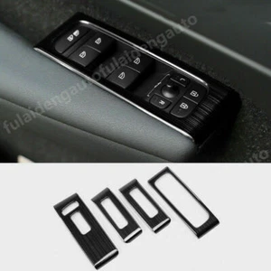 4pcs For Volvo XC40 2018 2019-2022 Black Car Window Lift Panel Switch Cover Trim - Bild 1 von 5