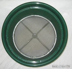"Tamiz de malla de acero de 1/50" EXTRA PROFUNDO" sartén de prospección DORADO - Imagen 1 de 3