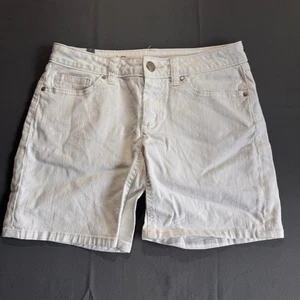 LC Lauren Conrad pantaloncino denim bianco donna taglia 2 effetto invecchiato casual - Foto 1 di 10