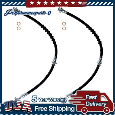 Manguera de freno delantera 2 piezas para Nissan Altima 2,4 L 1993-2001 Foto 1 de 3
