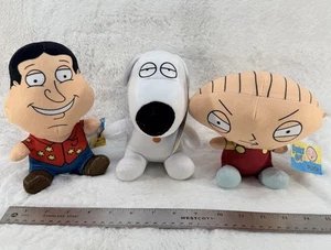 Family Guy Big Head Plush Set (2022)- Peter, Brian, and Stewie - 7” NWT! - Picture 1 of 11