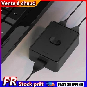 KVM Switch 5Gbps USB 3.0 Two-Way Sharer 2 in 1 Out for PC Keyboard Mouse Printer - Photo 1/18