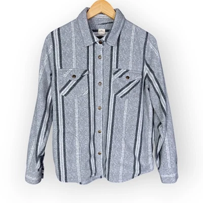 Женская O'Neill Zuma супер флис серый Western Snap рубашка Shacket - размер L - Изображение 1 из 4