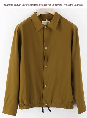 Chaqueta para hombre SCOTCH & SODA Couture ~L marrón cuello a presión mangas largas Foto 1 de 4