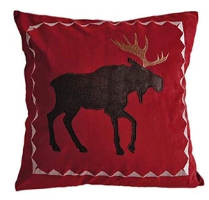 Red Moose Pillow - Picture 1 of 1