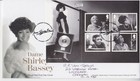 GB FDC COVER 2023 PRESTIGE STAMP BOOKLET CY1 DAME SHIRLEY BASSEY PANE 3 HANDWRIT