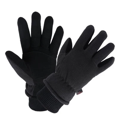 Guantes de esquí piel de ciervo invierno guantes térmicos polar aislados para esquí de nieve... Foto 1 de 4