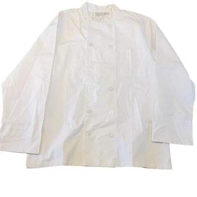 Chef Works L Chef's Coat Jacket White Size Large Long Sleeve NWT - Image 1 of 4