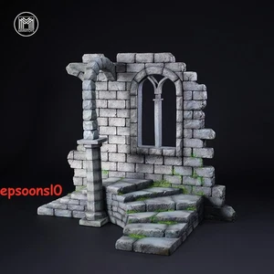 MMMToys 1/12 Scale Ancient Castle Ruins Diorama V2 Model Base Background Collect - Picture 1 of 20