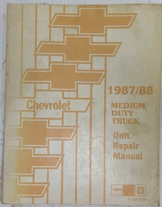 1987 1988 Chevrolet Medium Truck General Motors Unit Repair Shop Manual ST334-87 - Picture 1 of 8