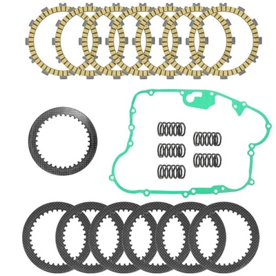 Clutch Friction Steel Plates Kit for Kawasaki Mojave 250 KSF250-A 1987 - 2004 Foto 1 de 4
