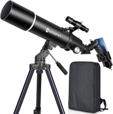 Telescopes for Adults Astronomy, 80Mm Aperture 600Mm Refractor Telescope for Kid - Image 1 of 4