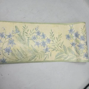 Forget me not  Leaves Wallpaper Border Spring York 5 Yrds Prepasted - Picture 1 of 3
