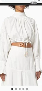 ALEMAIS Porto Balloon Sleeve Top Size 8 - Picture 1 of 8