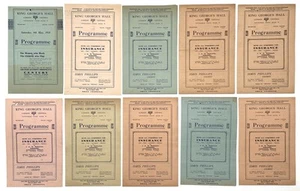 Group of Ten King George’s Hall YMCA Programs 1918 – 1919 - Picture 1 of 5