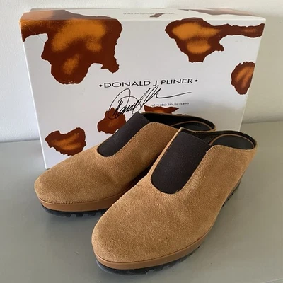 Zapatos mocasines de gamuza Donald J Pliner zuecos camel talla 6 M M060 deportivos bebé pantorrilla Foto 1 de 4
